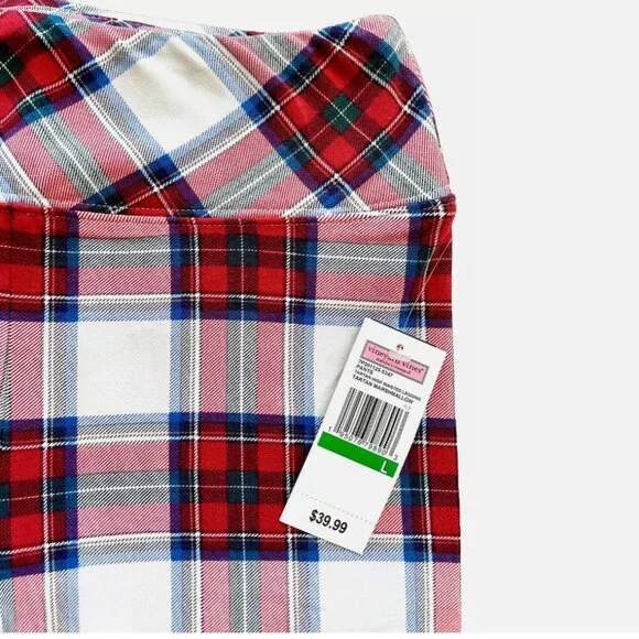 NWT NEW VINEYARD VINES TARTAN PLAID HIGH WAISTED HOLIDAY LEGGINGS GIRLS LARGE 16 - Picture 7 of 7